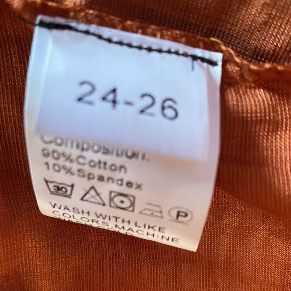 New Romanissa Brown & Black Stripe Short-Sleeve Notch Neck Top size 24-26 - Picture 7 of 11